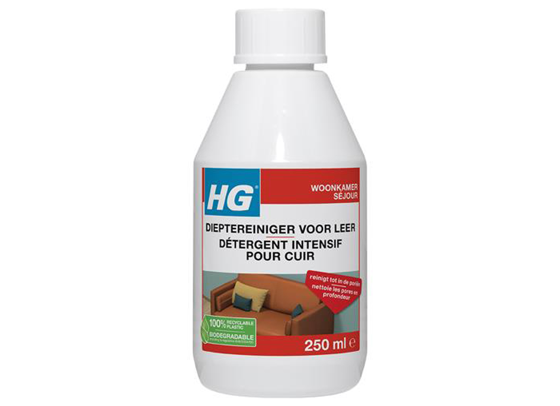 HG DIEPTEREINIGER VOOR LEER 250ML