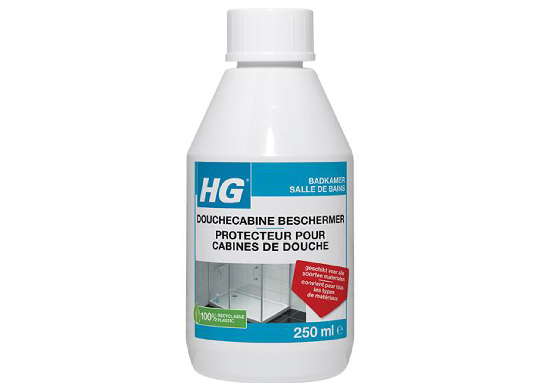 HG DOUCHECABINE BESCHERMER 250ML