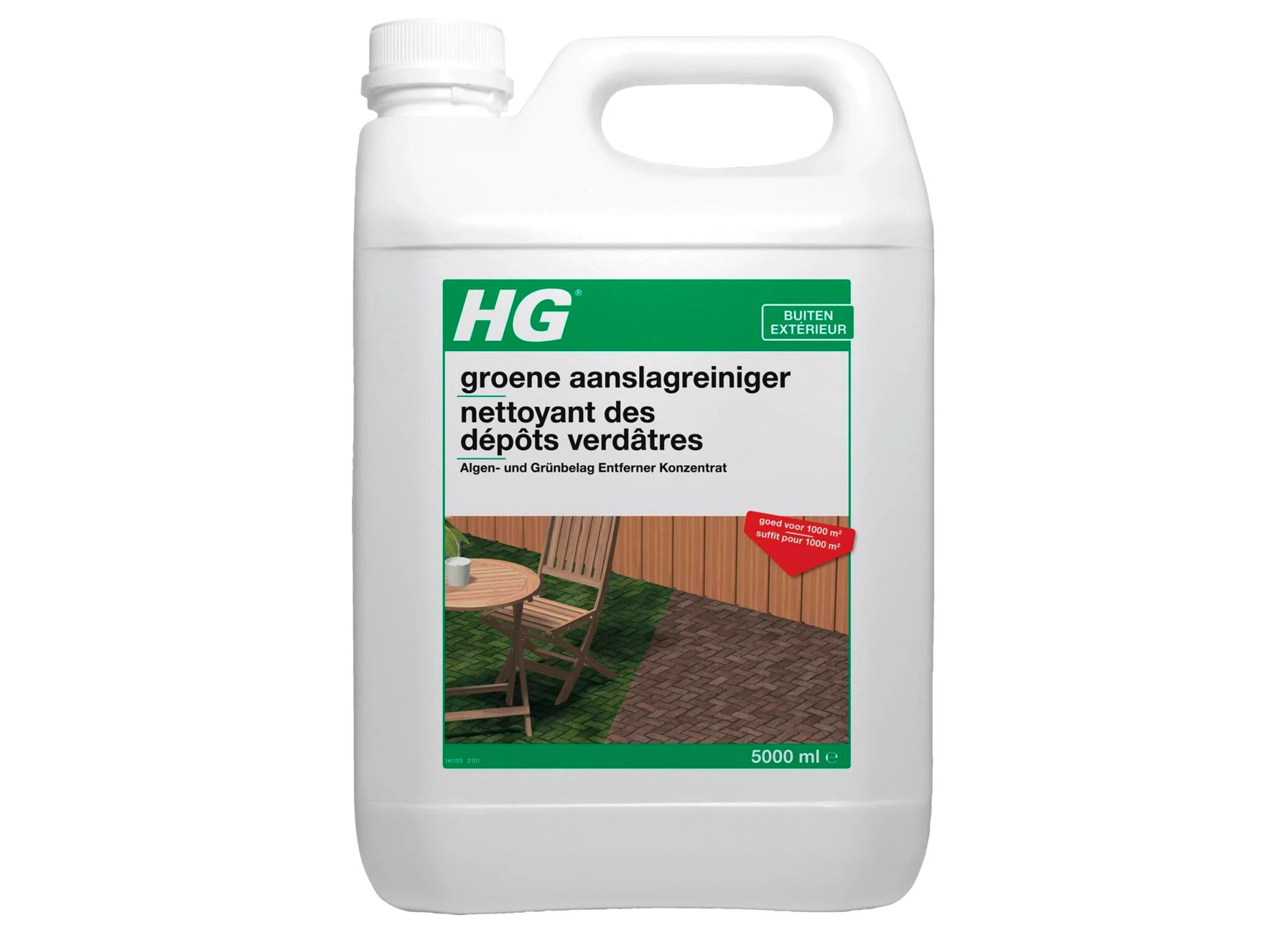 HG GROENE AANSLAGREINIGER 5L