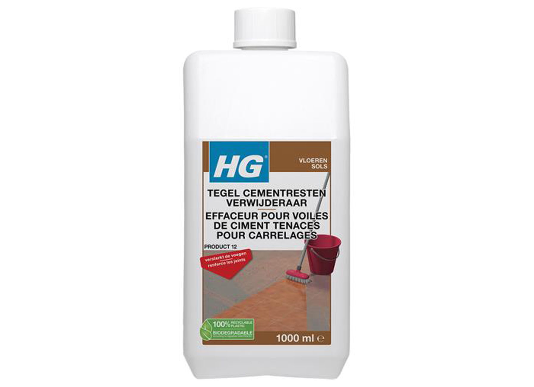 HG EFFACEUR POUR VOILES DE CIMENT TENACES POUR CARRELAGES 1L