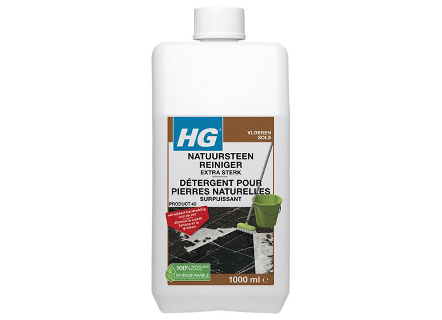 HG NATUURSTEENREINIGER EXTRA STERK 1L