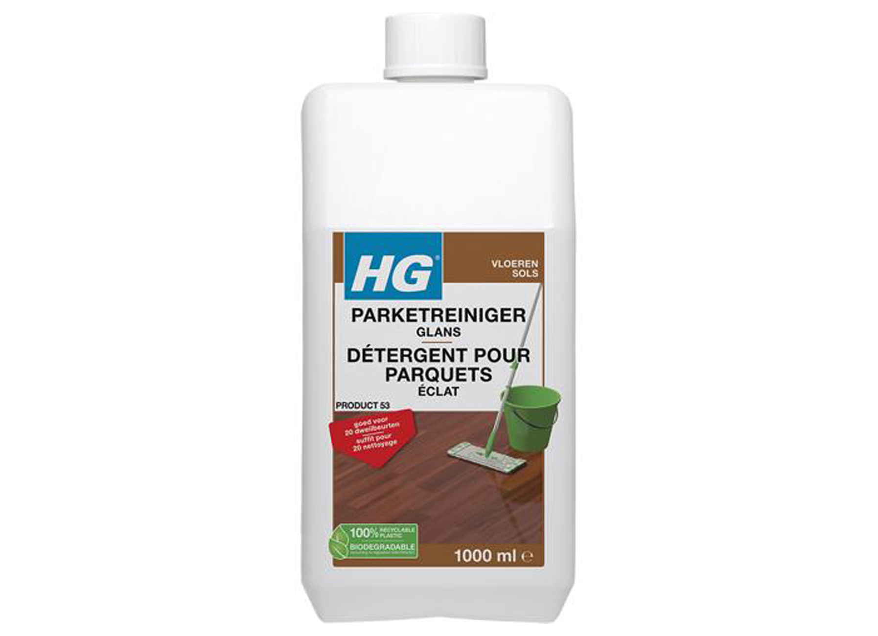 HG PARKETREINIGER GLANS 1L