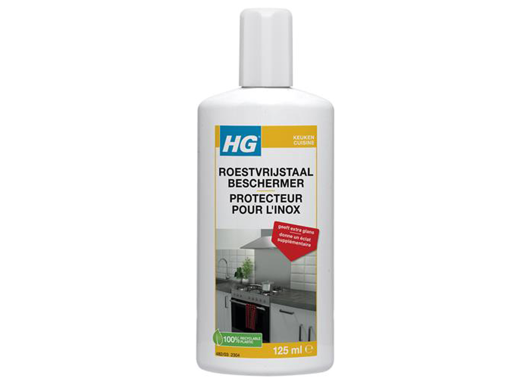 HG ROESTVRIJSTAAL BESCHERMER 125ML