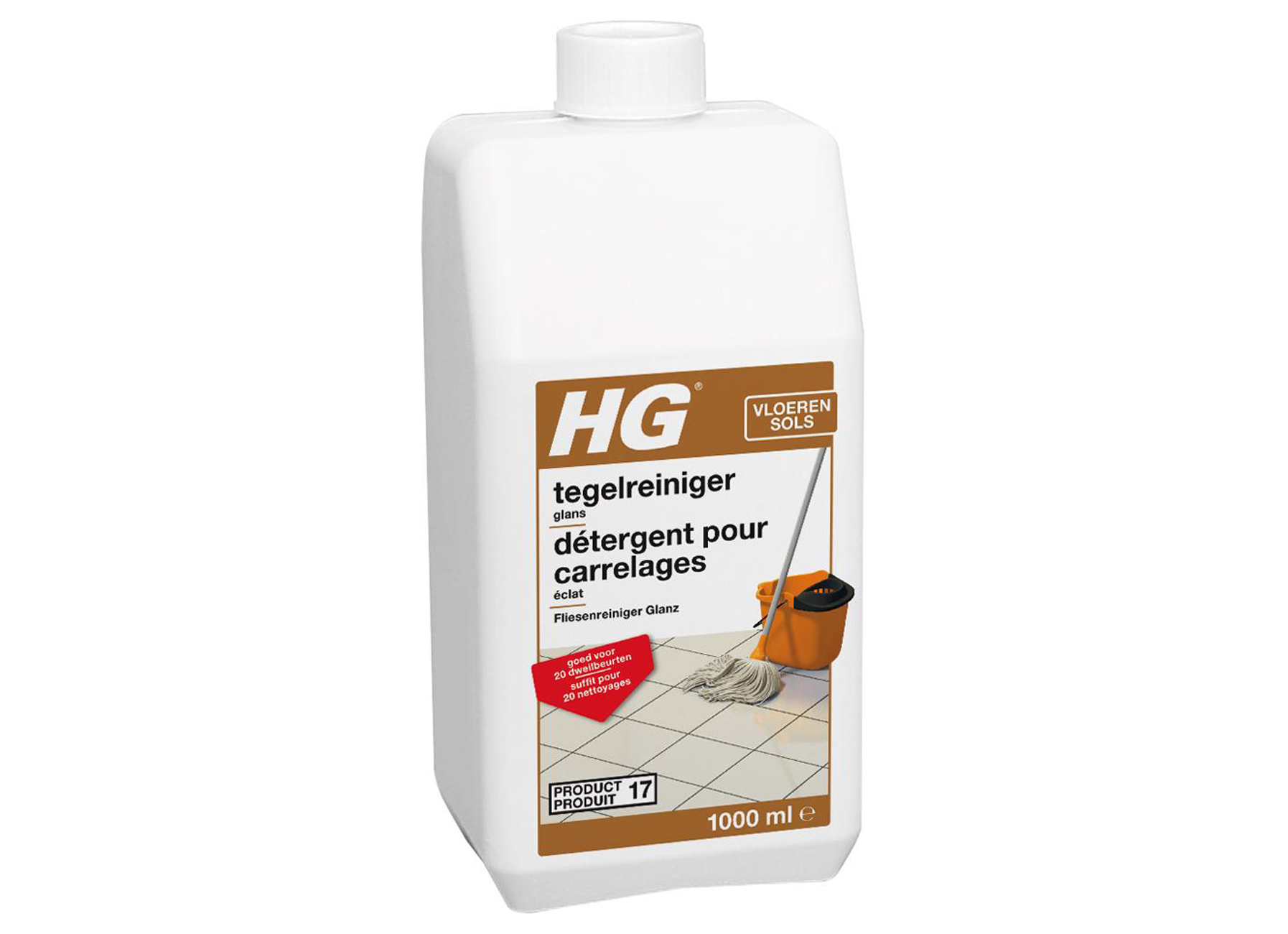 HG DETERGENT RESTAURATEUR D''ECLAT POUR CARRELAGES 1L