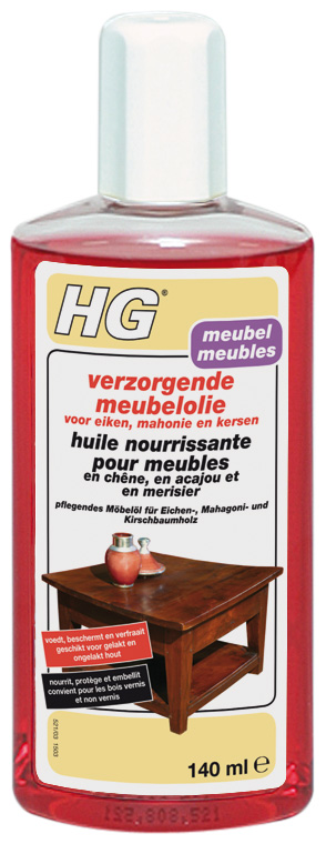 Hg Verzorgende Meubelolie Eiken Mahonie Kersen 140ml
