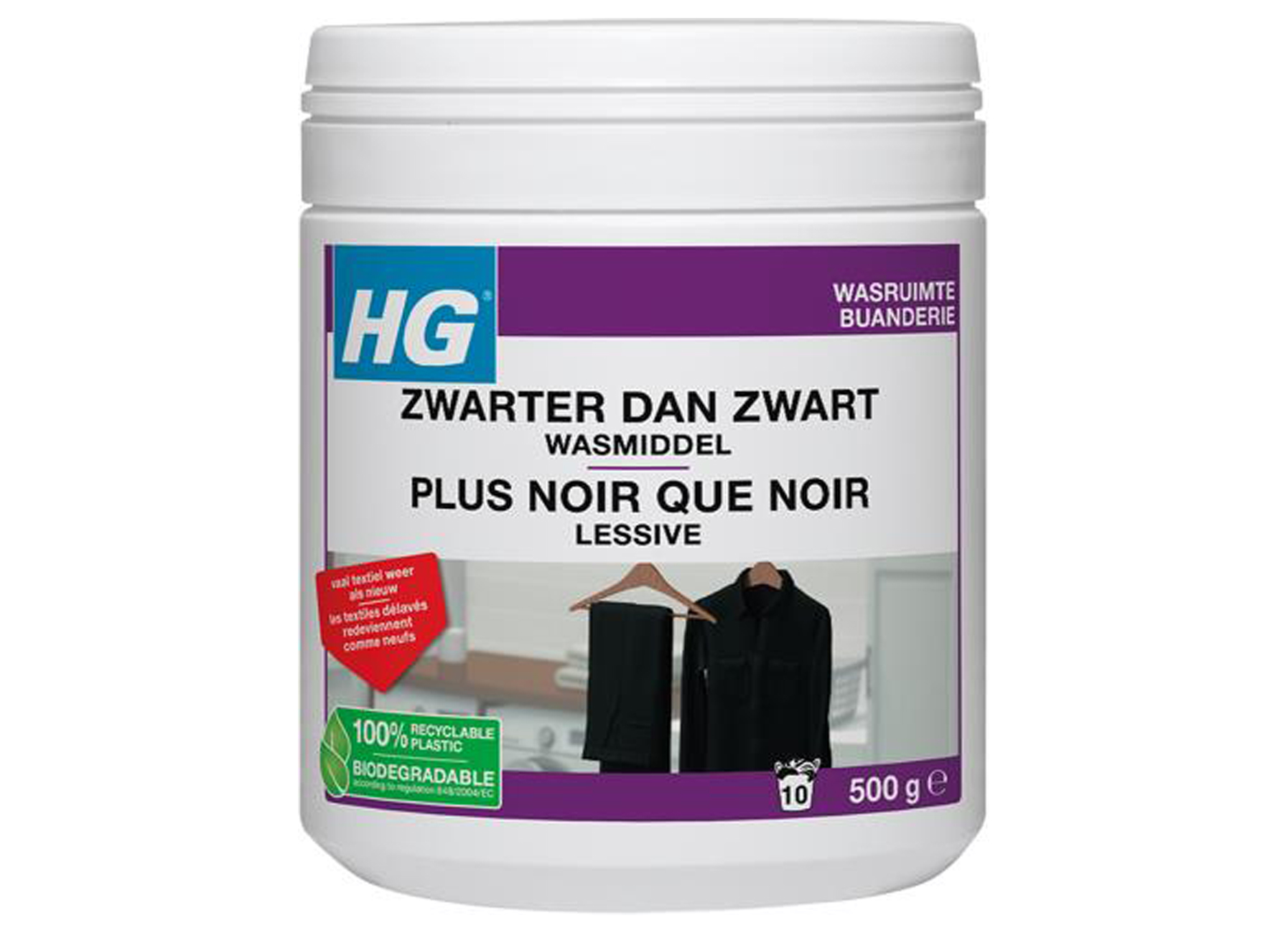 HG PLUS NOIR QUE NOIR LESSIVE 500G