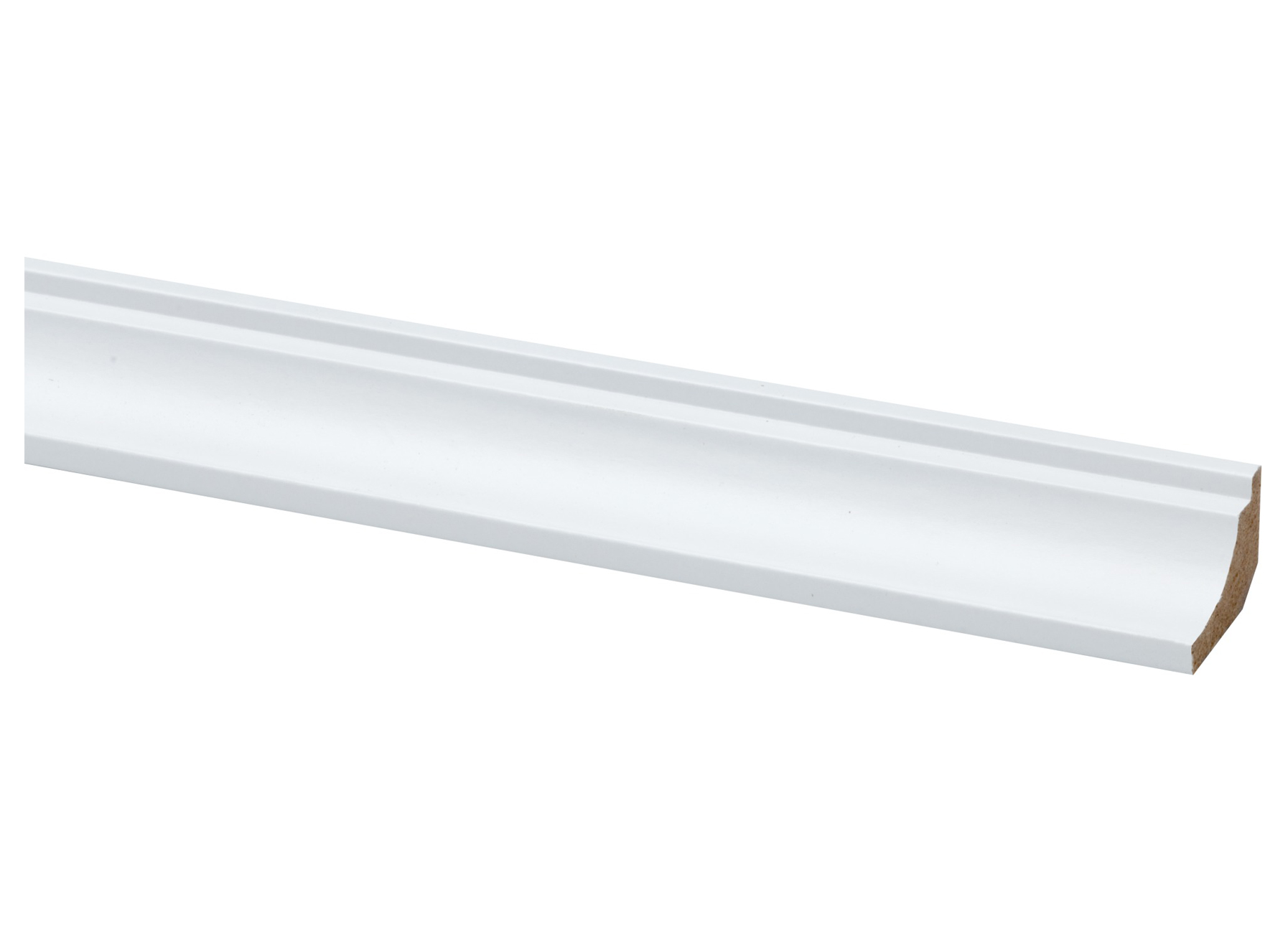 LATTE CREUSE MDF BLANC 22X33MM L=260CM