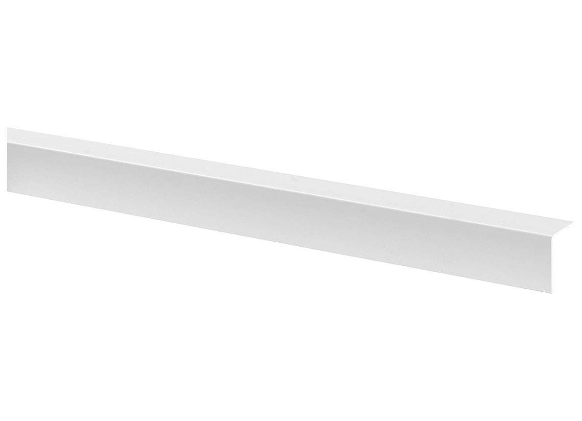 PVC HOEKPROFIEL 20X20MM WIT 260CM