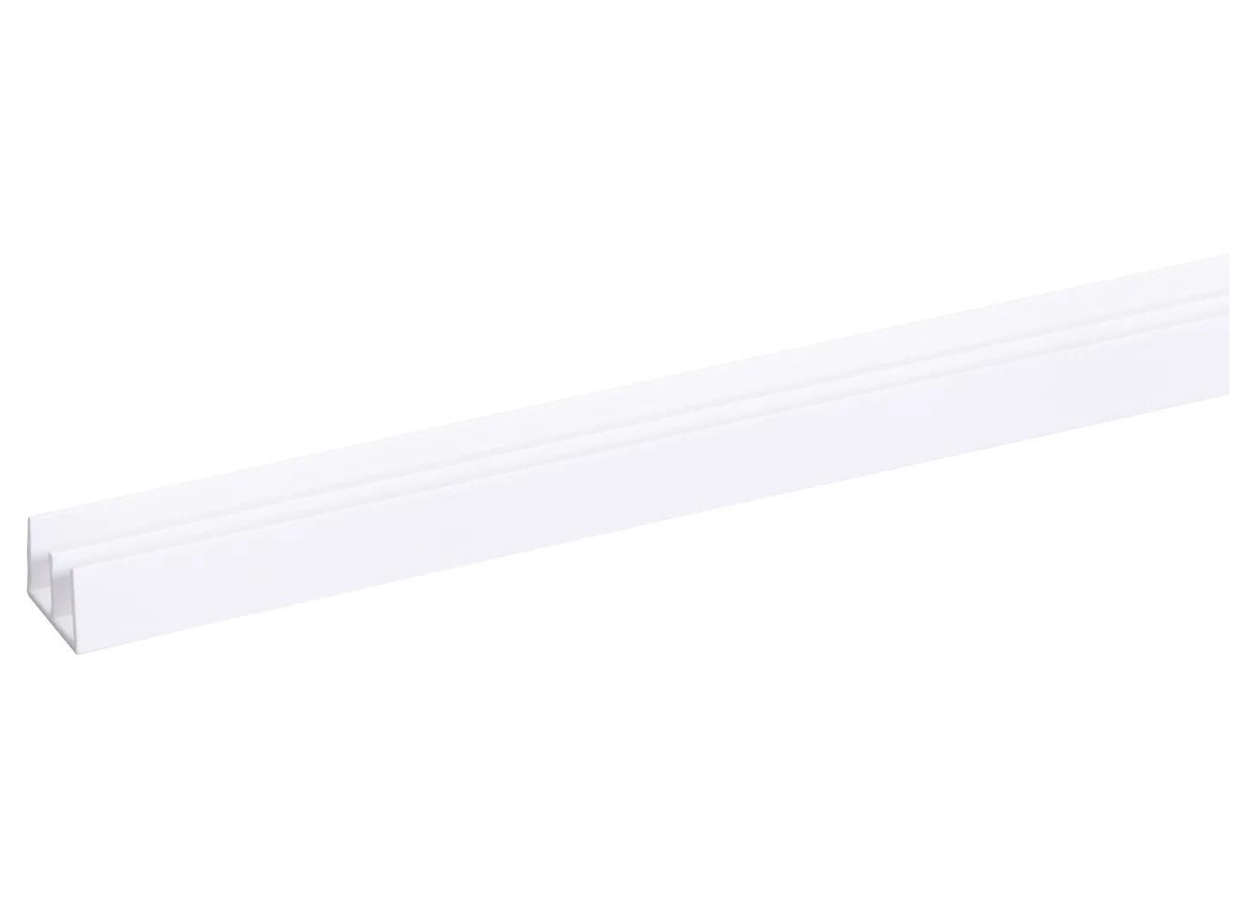 PROFIL DE GUIDAGE PVC BLANC 14x18MM 260 CM