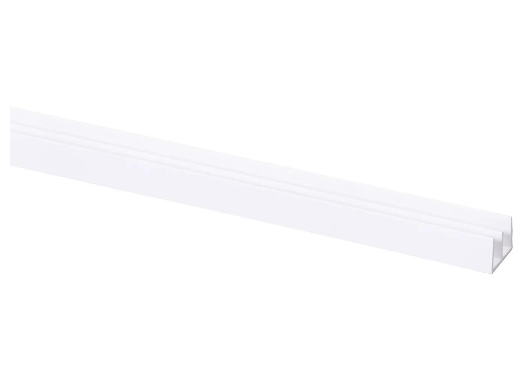 PROFIL DE GUIDAGE PVC BLANC 14x18MM 260 CM