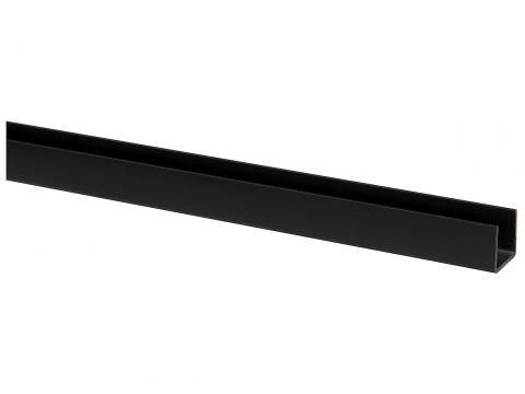 PVC PROFIL EN U 18MM NOIR 260CM