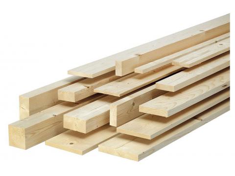 GESCHAAFDE VUREN LAT 12X55 210CM