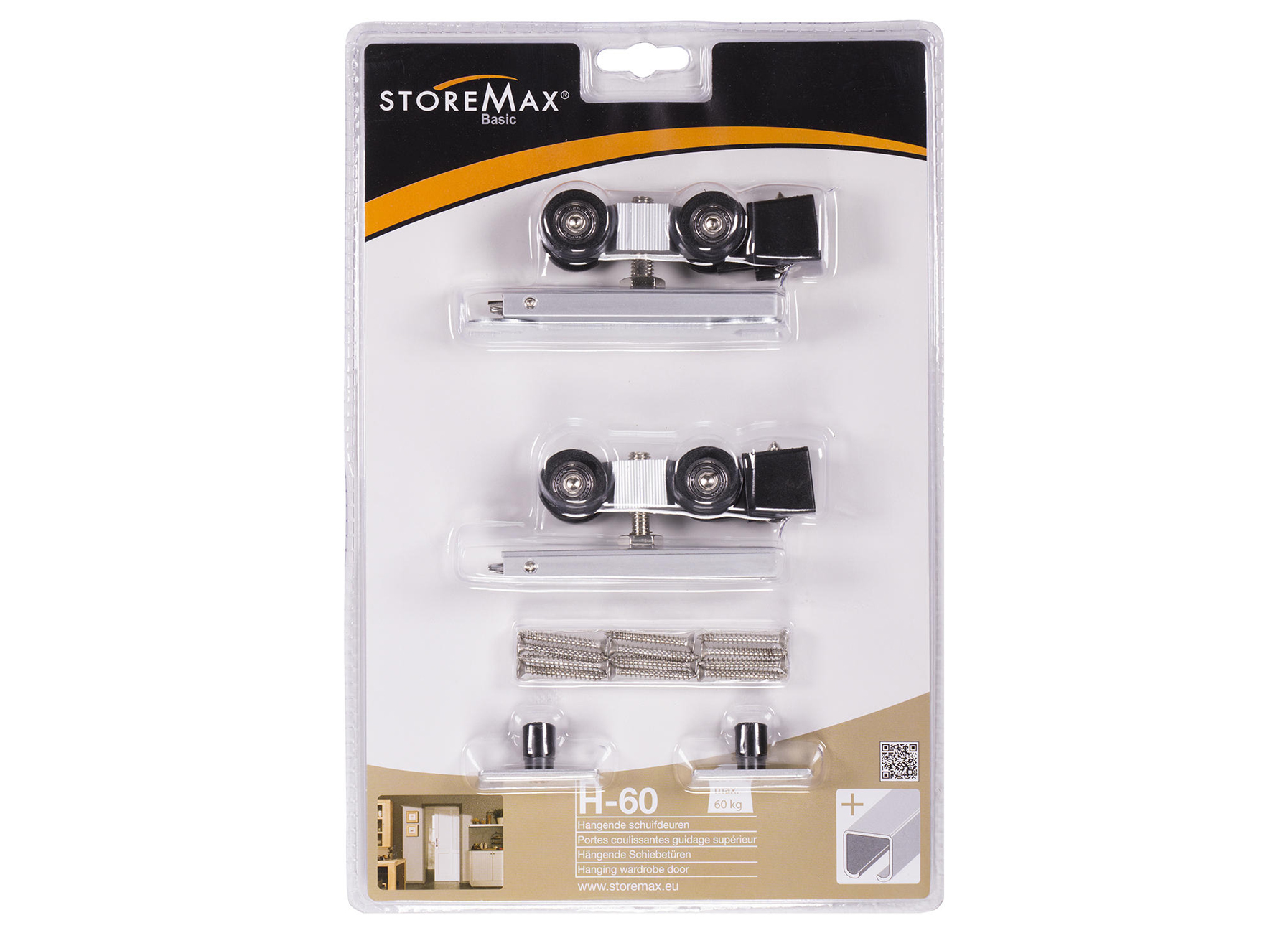 STOREMAX SET DE ROULETTES H60