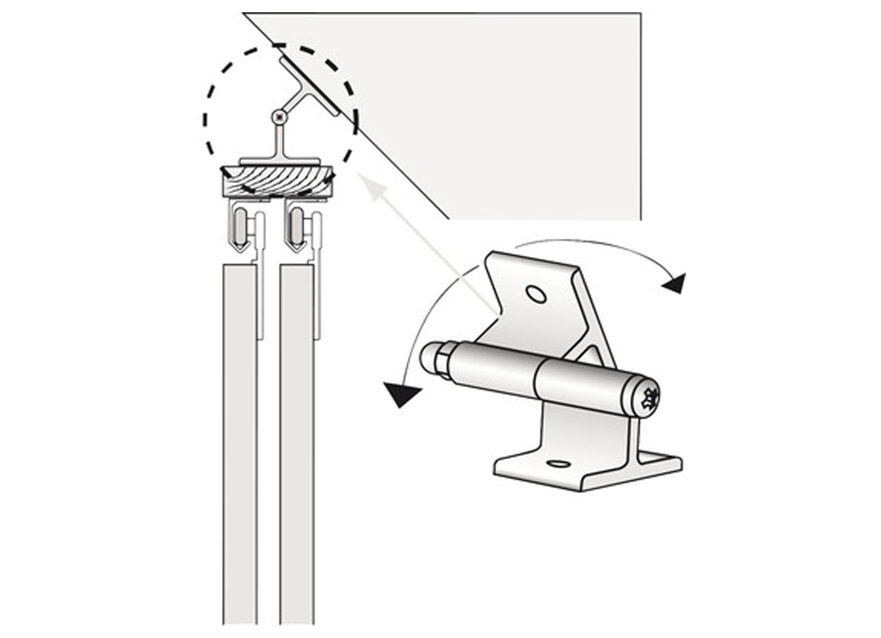 STOREMAX CLIP SOUS PENTE 4 PIECES