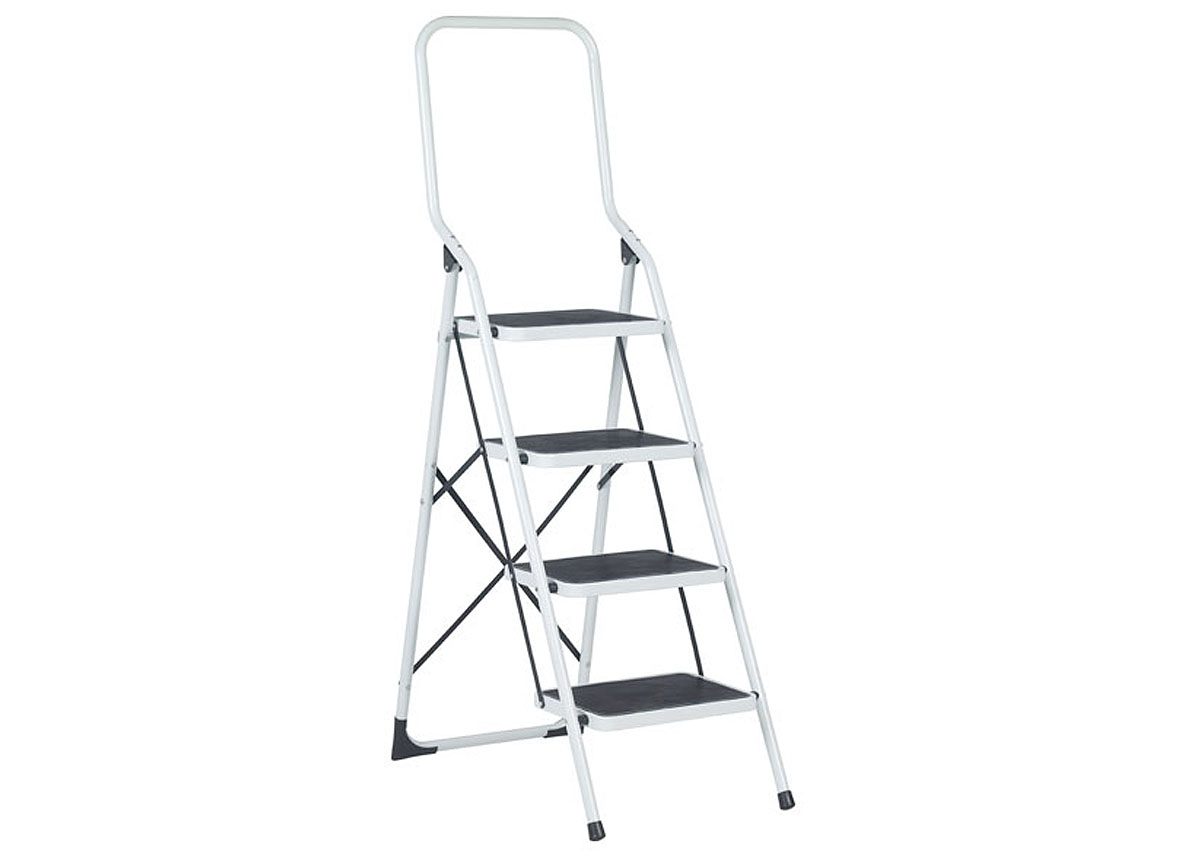 TRAPLADDER BIGSTEP 4 BREDE TREDEN WIT