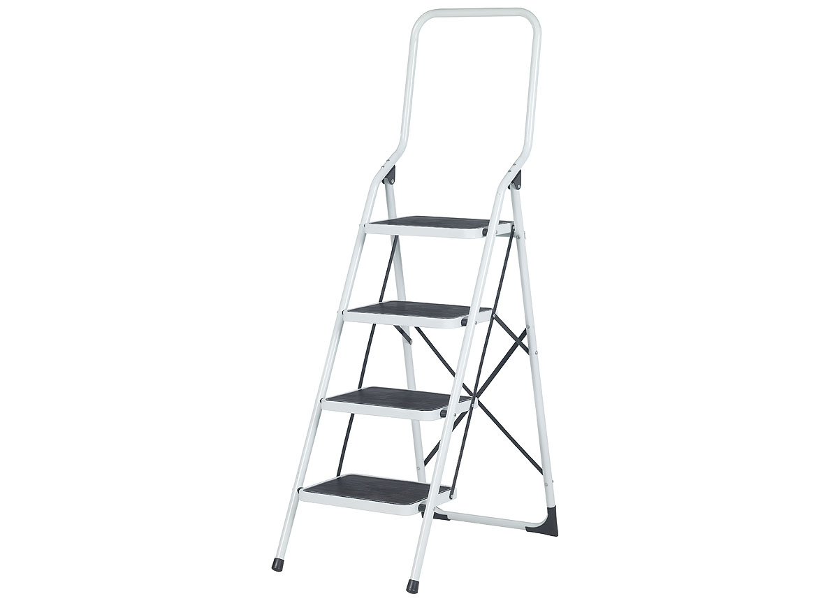 TRAPLADDER BIGSTEP 4 BREDE TREDEN WIT