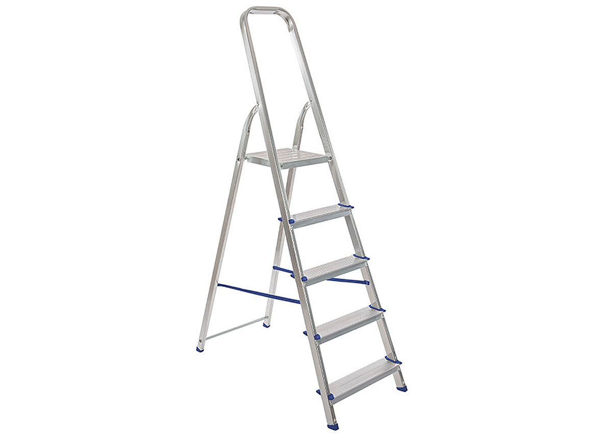 TRAPLADDER ALU 5 TREDEN EASY STEP