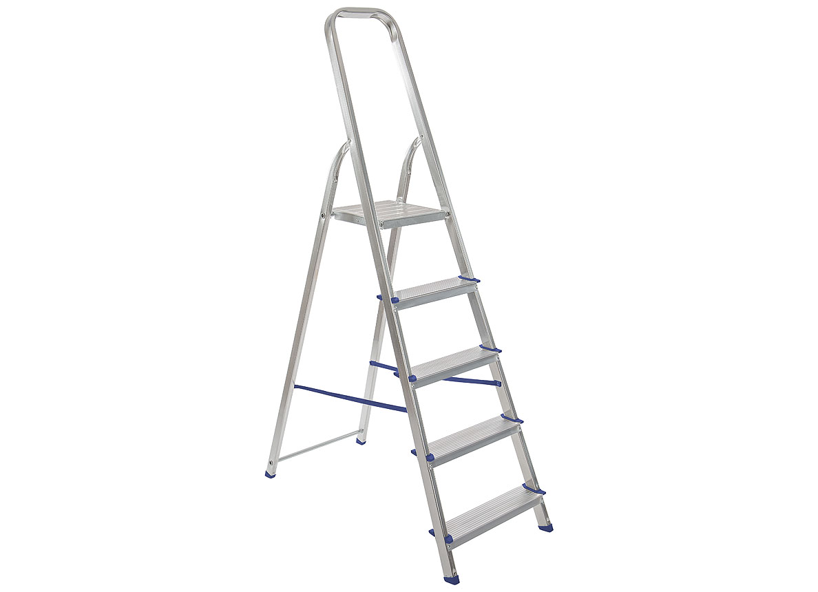 TRAPLADDER ALU 5 TREDEN EASY STEP