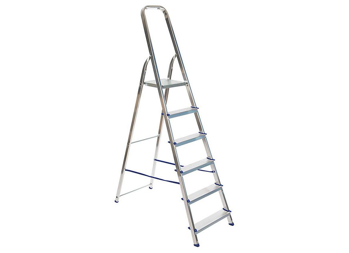 TRAPLADDER ALU 6 TREDEN EASY STEP