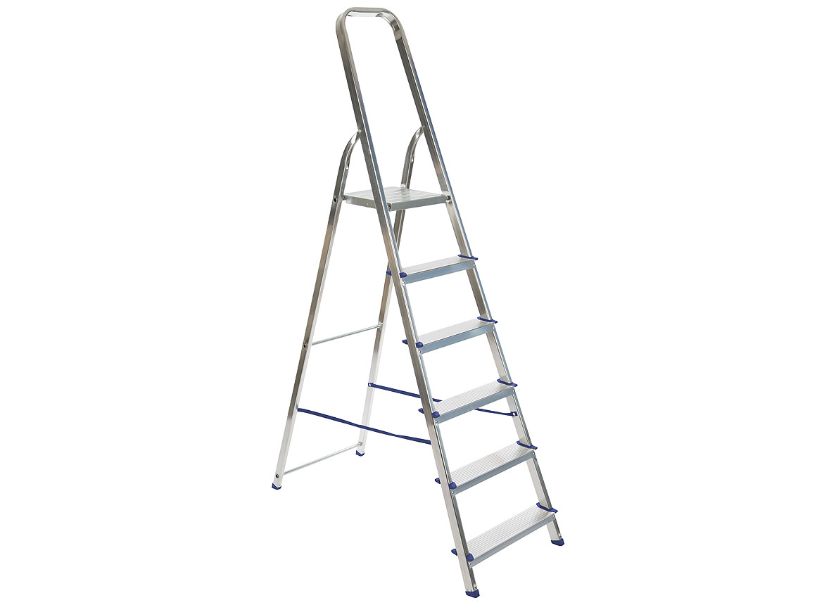 TRAPLADDER ALU 6 TREDEN EASY STEP