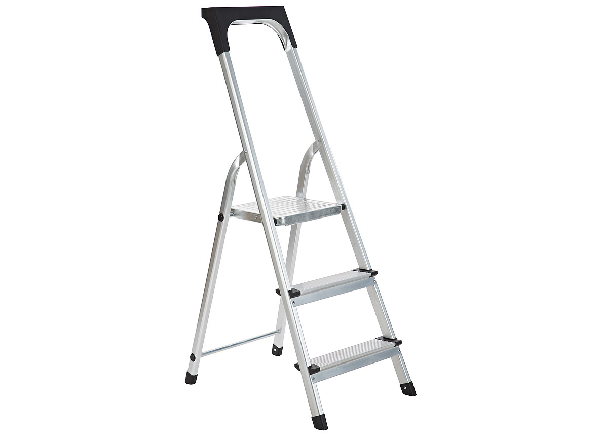 TRAPLADDER ALUMINIUM EUROSTEP 3 TREDEN