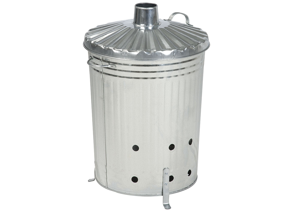INCINERATEUR POUR DECHETS JARDIN 100L GALVA