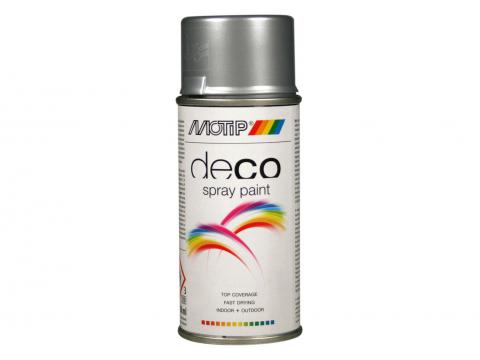 MOTIP SPRAY HOOGGLANS LAK WIT ALUMINIUM RAL 9006 150ML