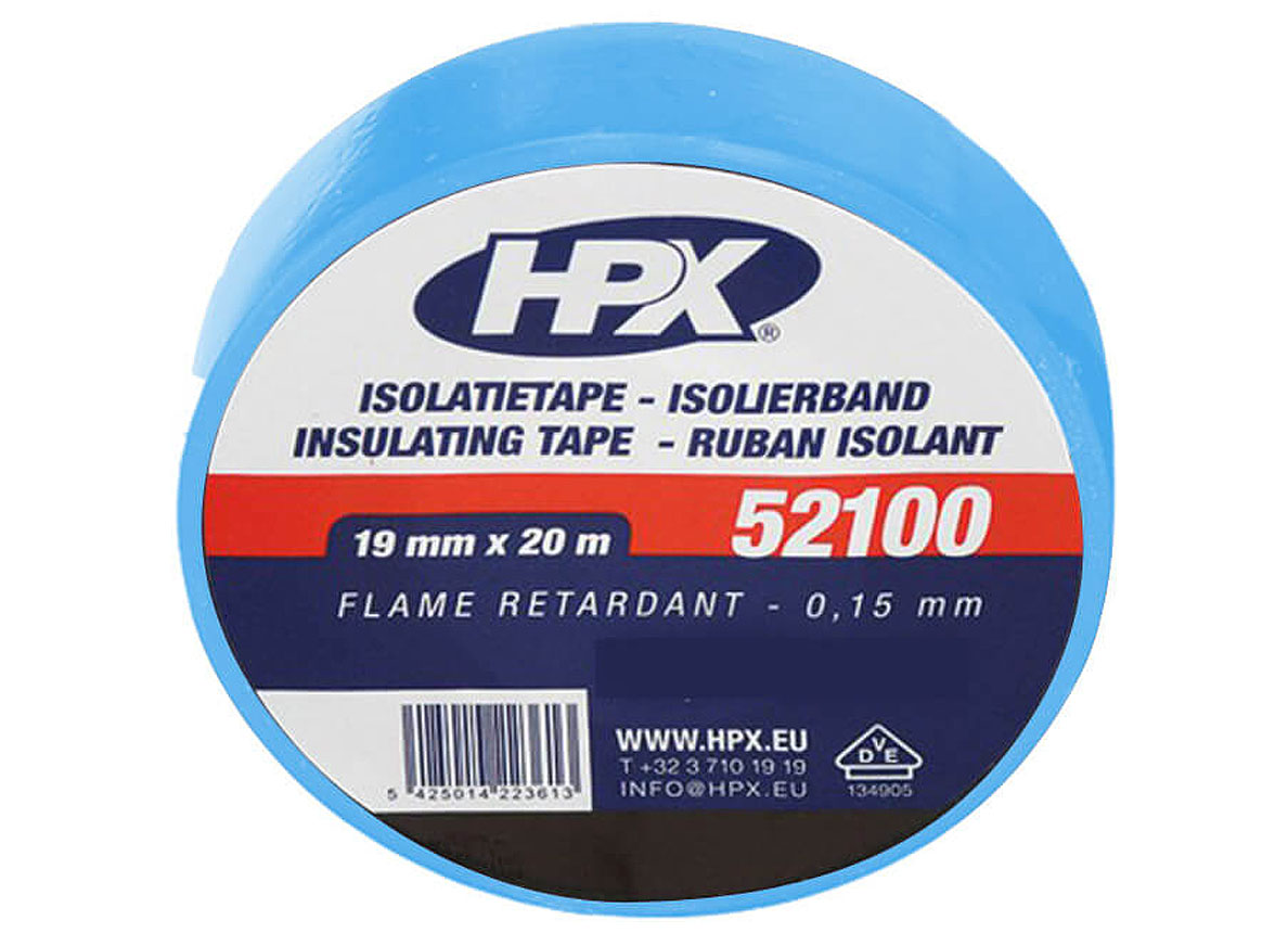 HPX ISOLATIETAPE BLAUW 19MM X 20M