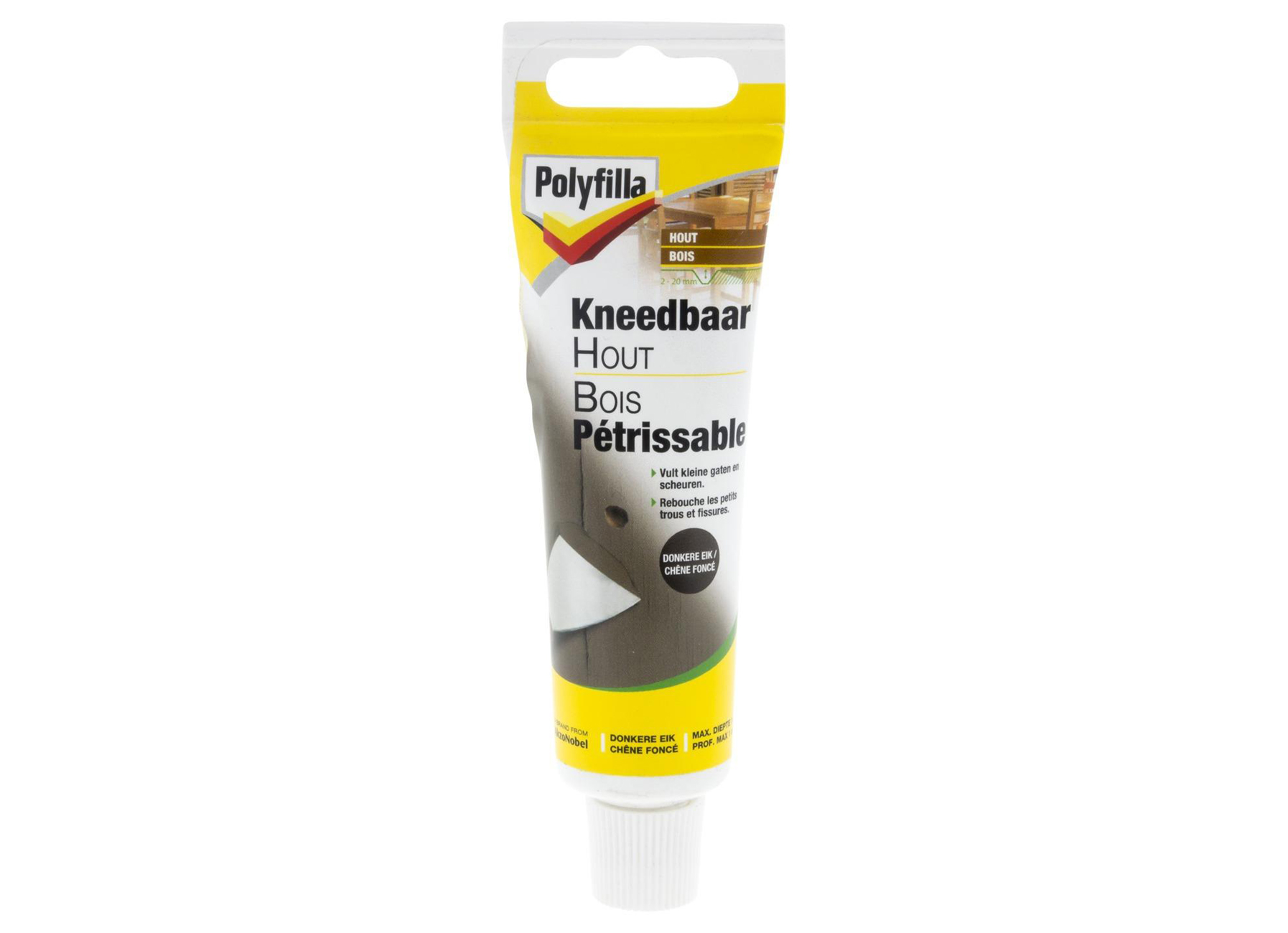 POLYFILLA BOIS PETRISSABLE CHENE FONCE 75G