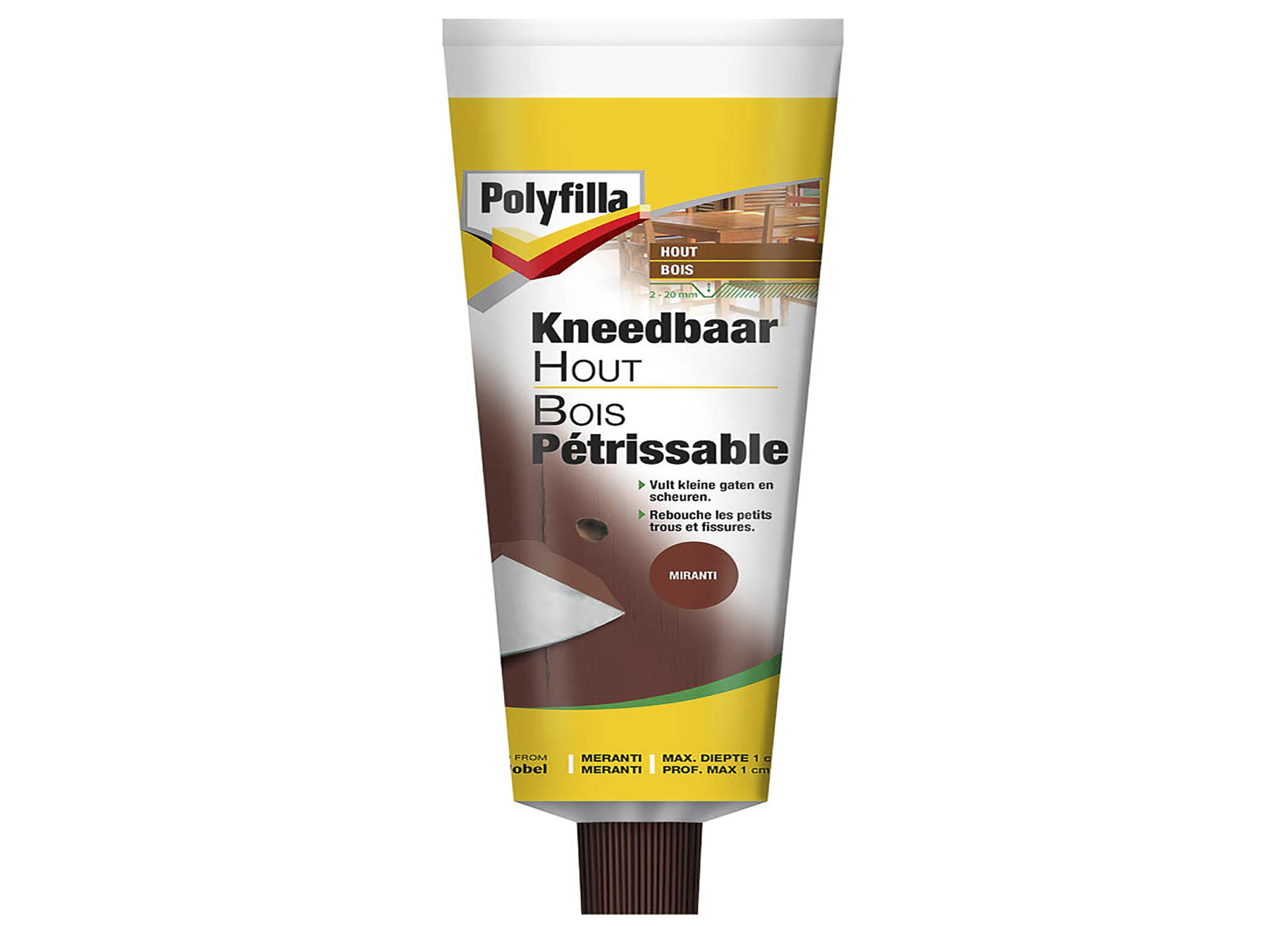 POLYFILLA BOIS PETRISSABLE MERANTI 75G