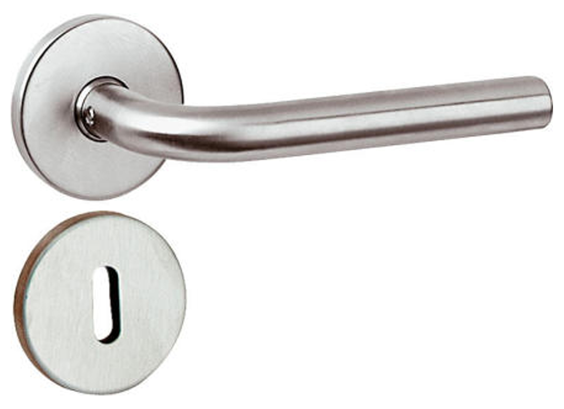 BEQUILLE + ROSACE + ENTREE INOX 130MM