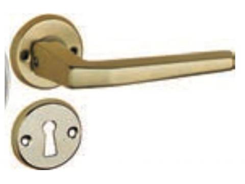 BEQUILLE + ROSACE + ENTREE ALU CHAMPAGNE 116MM