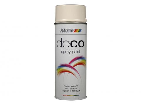 MOTIP SPRAY HOOGGLANS LAK CREMEWIT RAL 9001 400ML