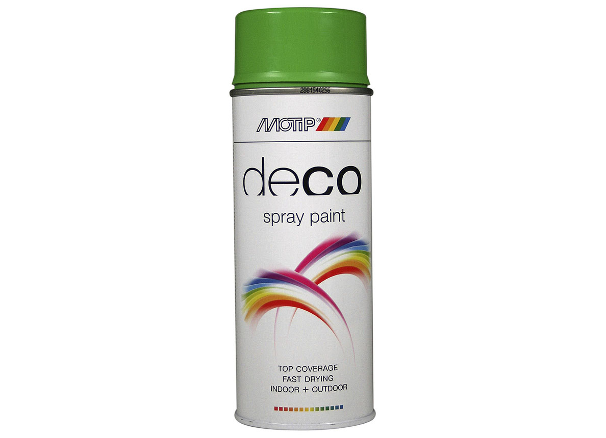 MOTIP SPRAY HOOGGLANS LAK GEELGROEN RAL 6018 400ML