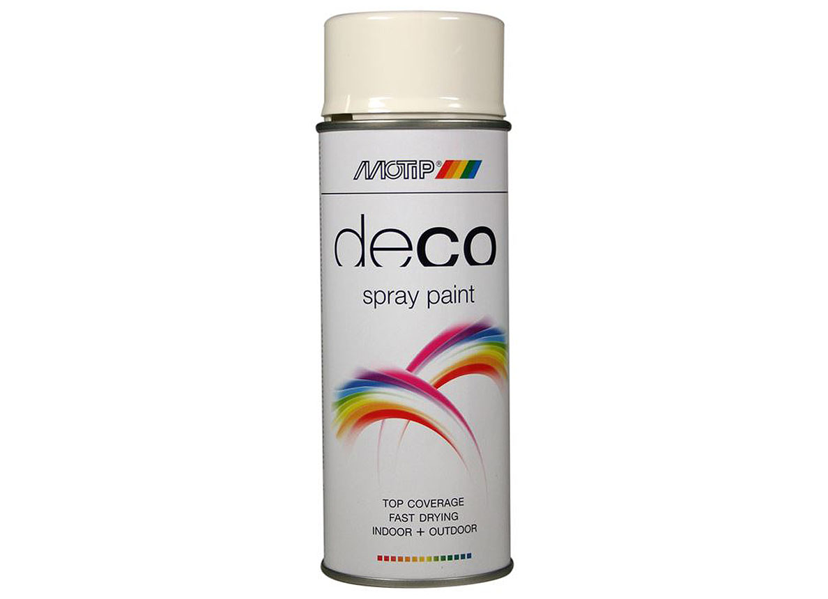 MOTIP SPRAY HOOGGLANS LAK WIT RAL 9010 400ML