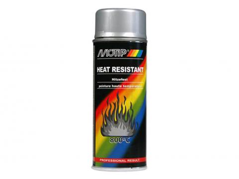 MOTIP PEINTURE HAUTE TEMPERATURE SPRAY ARGENT 400ML