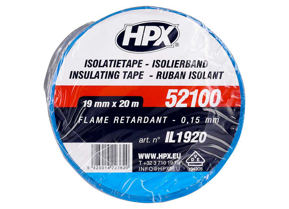 HPX ISOLATIETAPE ZWART 19MM X 20M