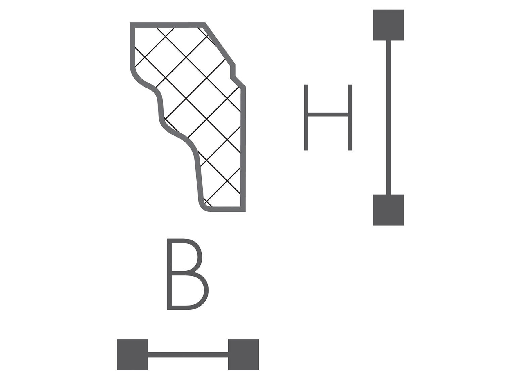 SIERLIJST POLYSTYREEN D2 L=2M (2 STUKS)