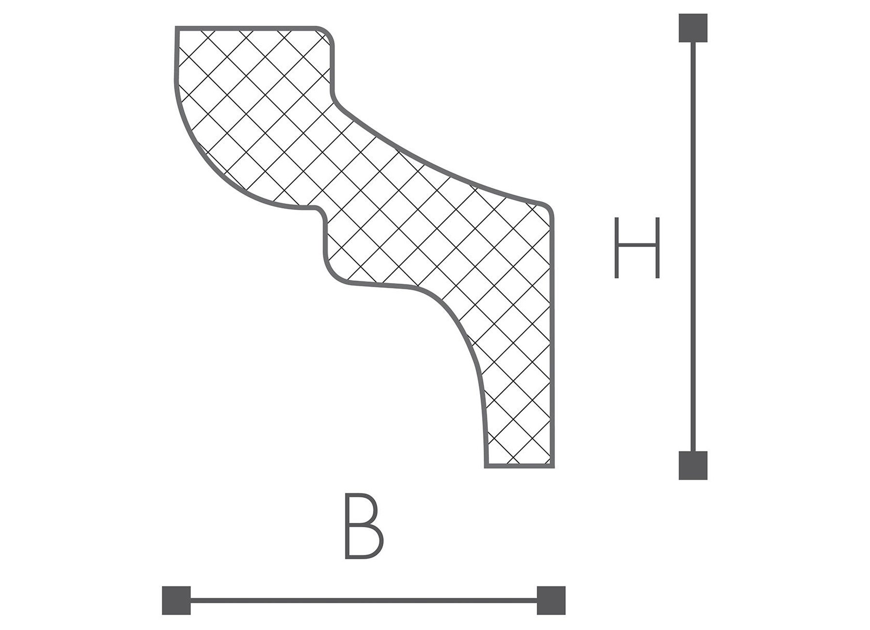 MOULURE D3 POLYSTYRENE L=2M (2 PCS)