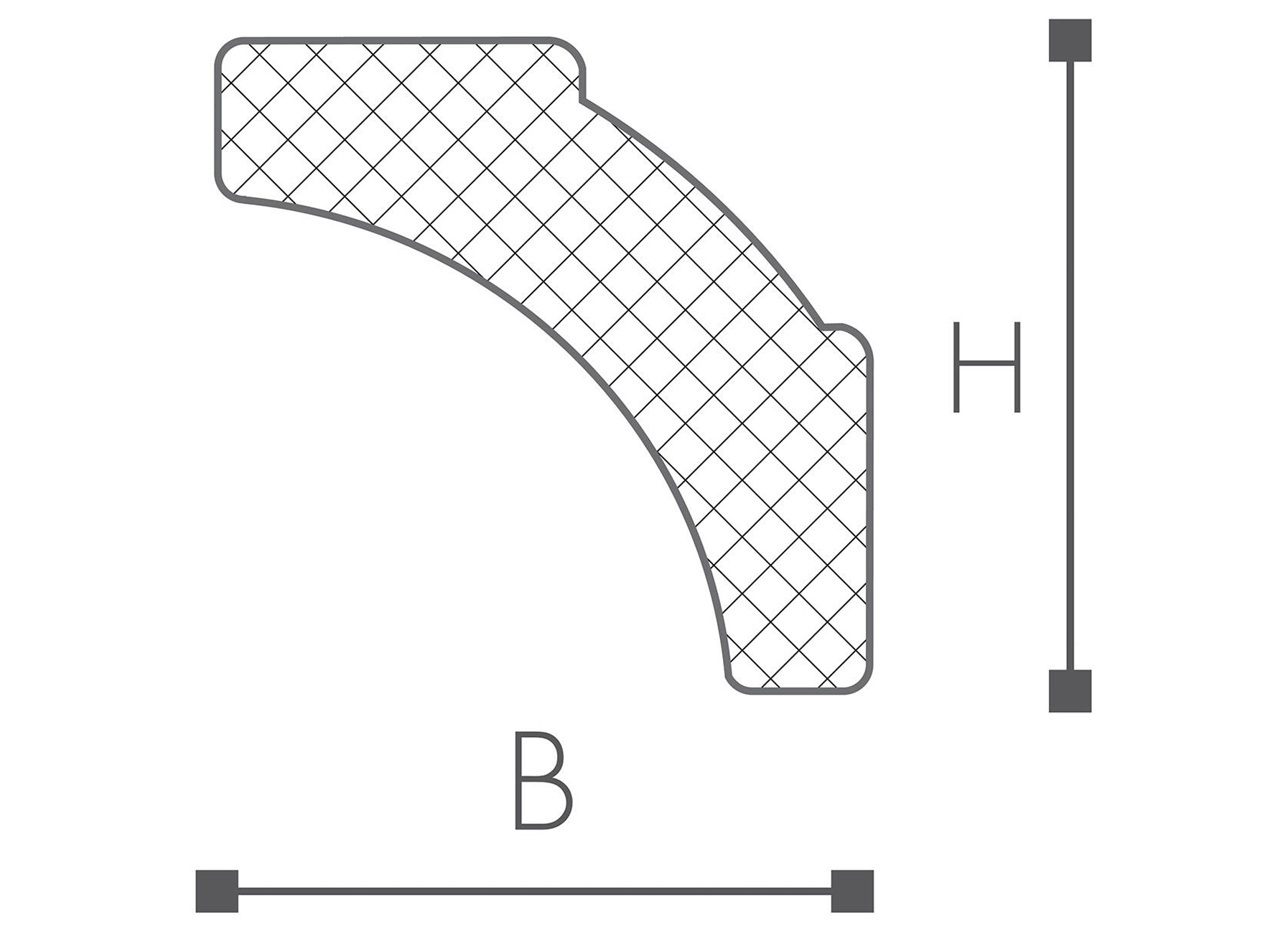 SIERLIJST POLYSTYREEN D5 L=2M (2 STUKS)