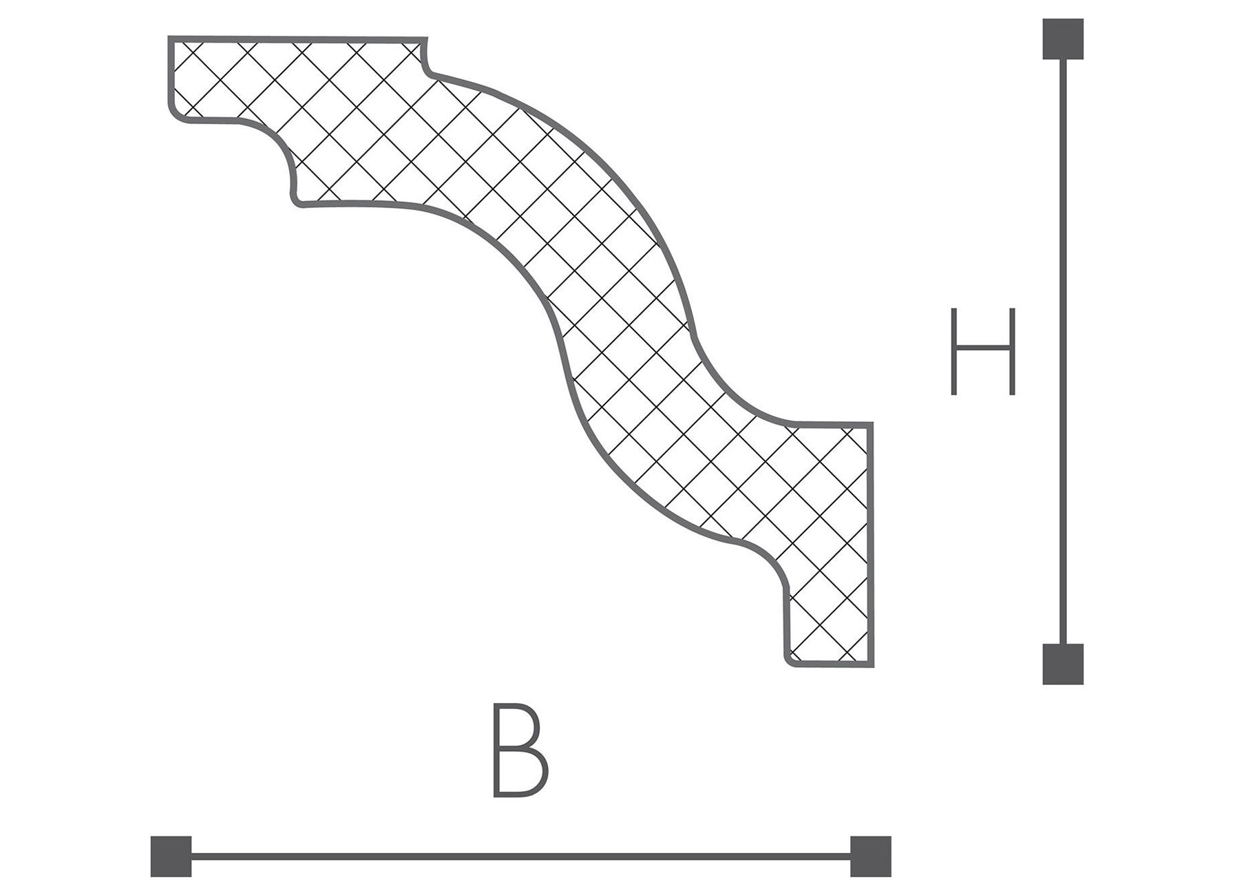 SIERLIJST POLYSTYREEN D7 L=2M (2 STUKS)