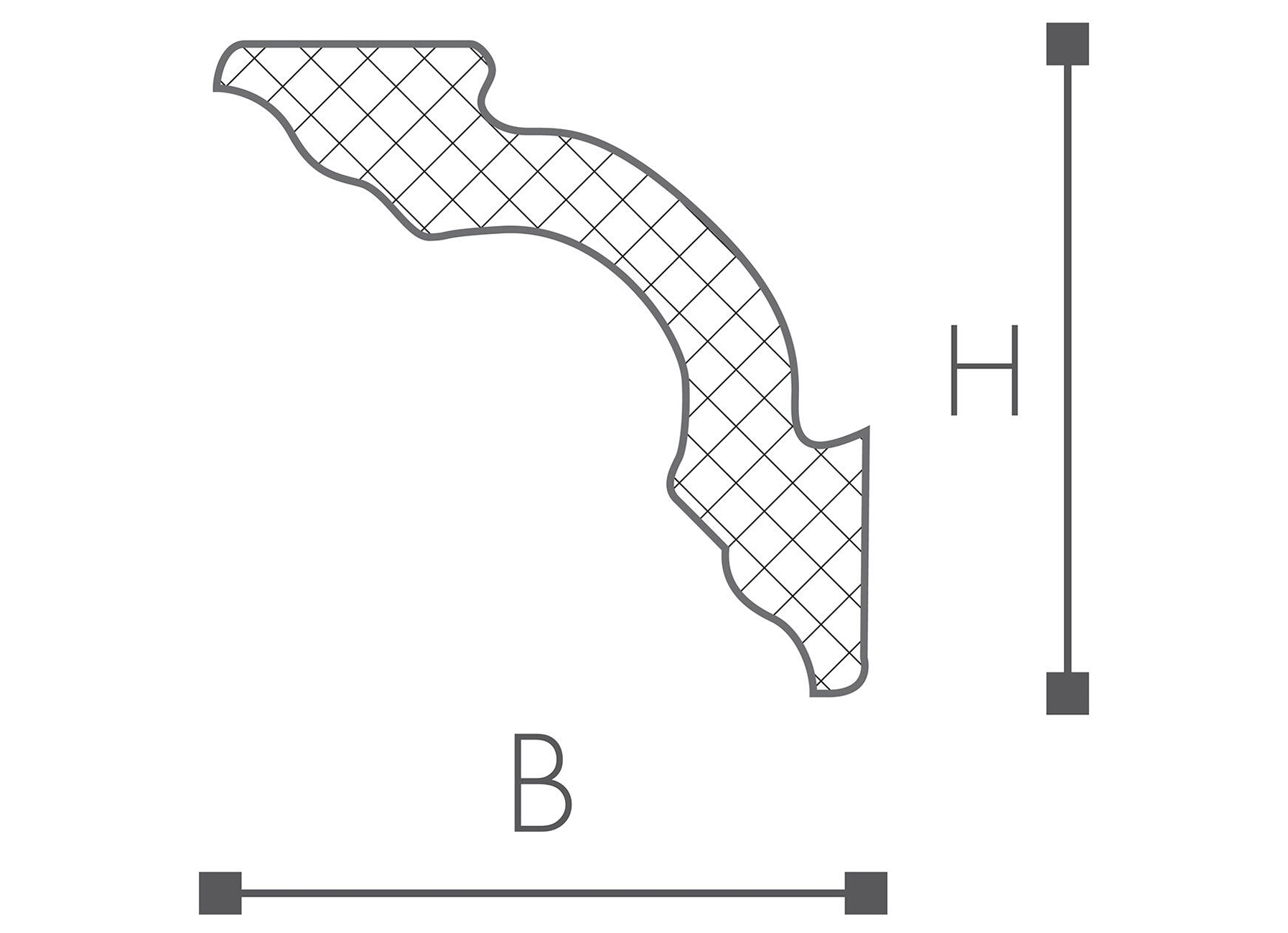 SIERLIJST POLYSTYREEN D8 L=2M (2 STUKS)