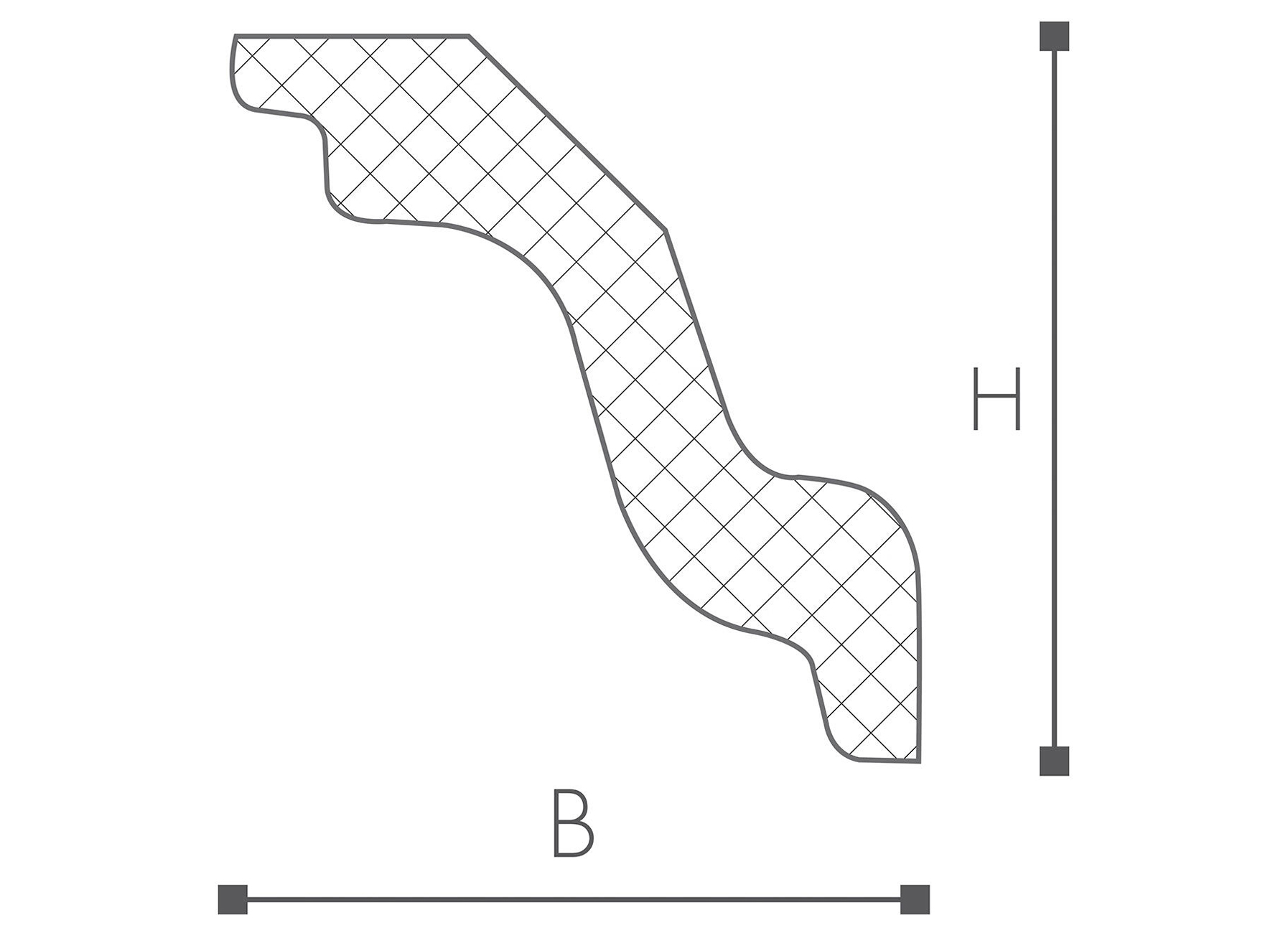 SIERLIJST POLYSTYREEN D0 L=2M (2 STUKS)