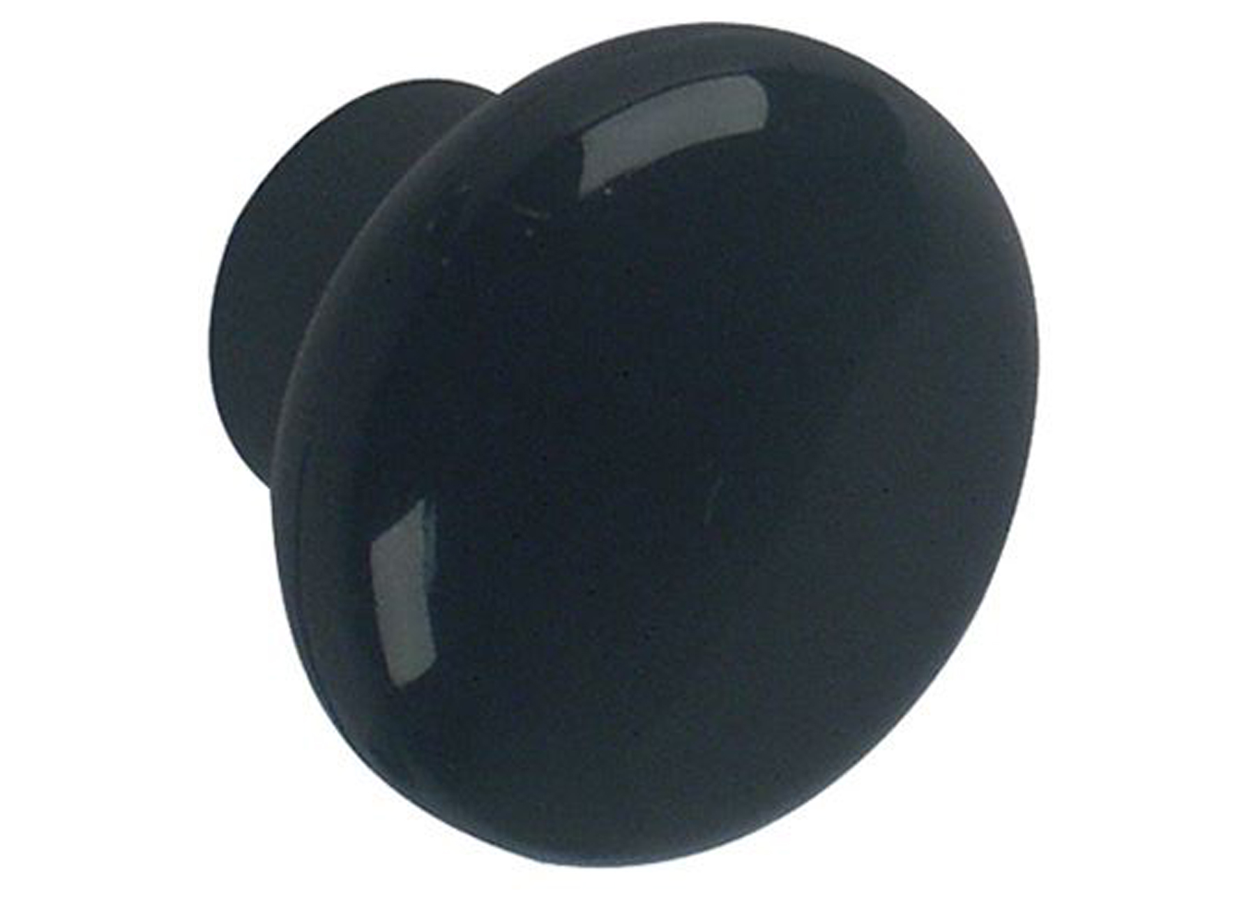 BOUTON DE MEUBLE PLASTIQUE NOIR Ø35MM