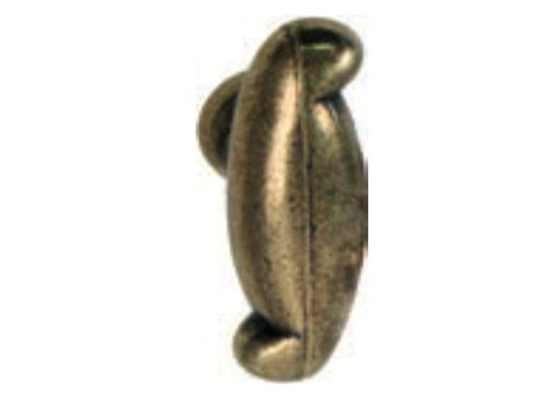 BOUTON DE MEUBLE ZAMAC BRONZE L=35MM