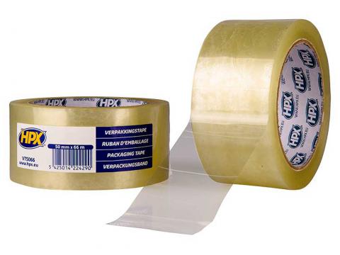 HPX VERPAKKINGSTAPE TRANSPARANT 50MM X 66M