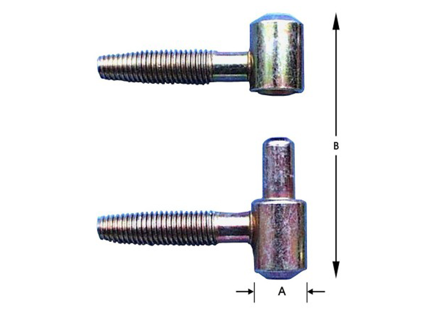 FITSEN TYPE ANUBA GEEL VERZINKT Ø16MM 2 STUKS