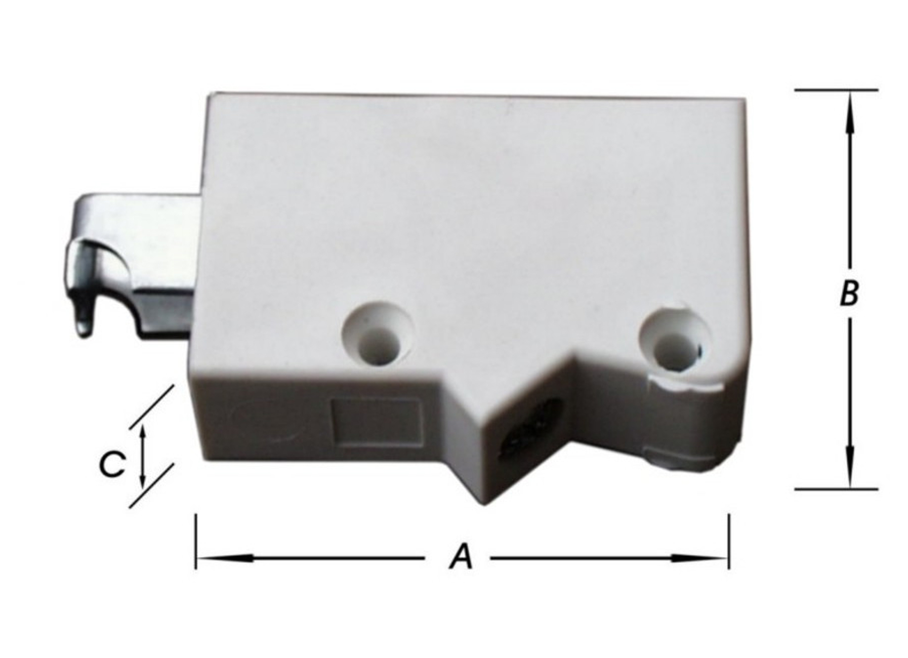 KASTOPHANGERS + PLATEN 59X35X18MM 2 STUKS