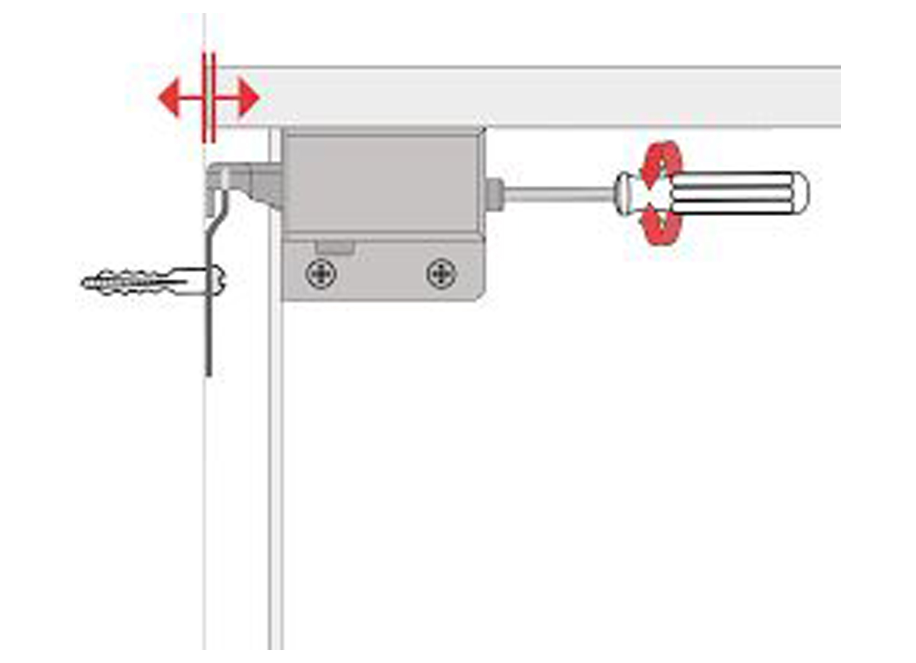 KASTOPHANGERS + PLATEN 59X35X18MM 2 STUKS