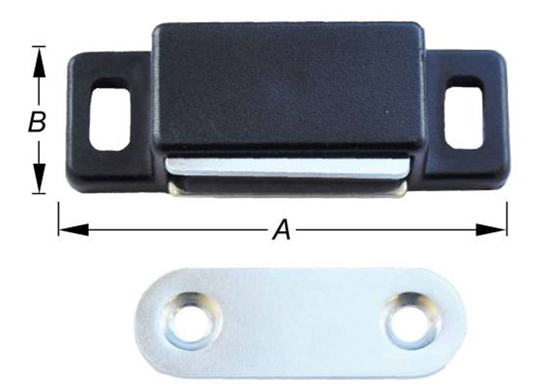 FERMETURE MAGNETIQUE 2 TROUS DE VIS